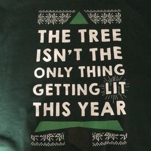 Dark Green Funny Christmas Sweater